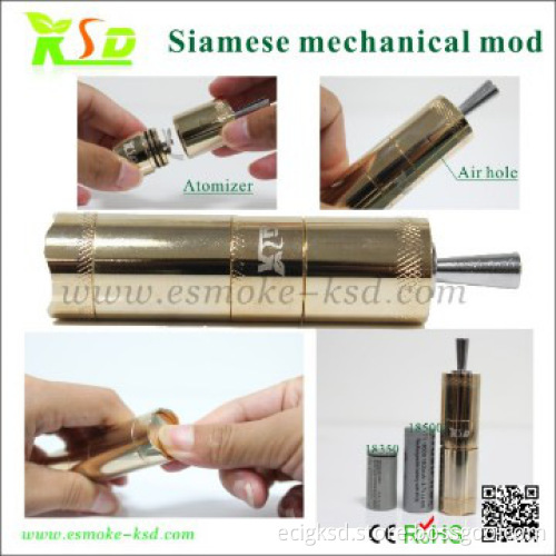electronic cigarettes Siamese Mechanical mod mechanical mod Ecig